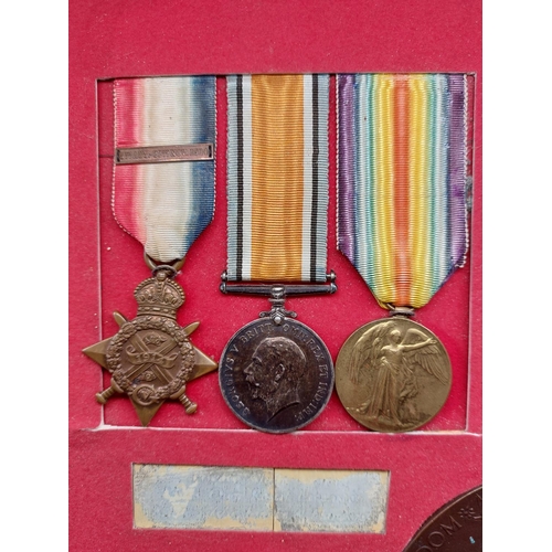 62 - WW1 family group 1914 Trio Pte Albert Smith 1700 Royal Lancaster Regiment with Death Penny. WW1 Duo ... 