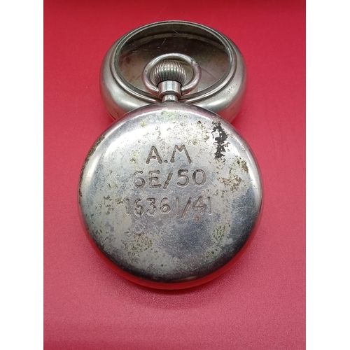 90 - Air Ministry pocket watch in holder GE/50 16361/41 (untested), GS/TP WW2 ground forces pocket watch ... 