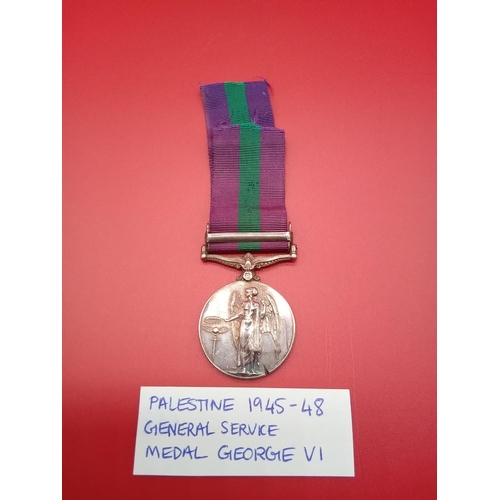 95 - WW2 Palestine 1945-48 General Service medal George VI