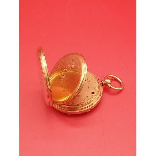 2 - 18ct gold hallmarked mens pocket watch by Greenbank & Son. Marked Sedbergh 185. 95.2 grams