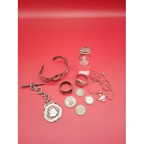 28 - mixed hallmarked silver items 81.6 grams