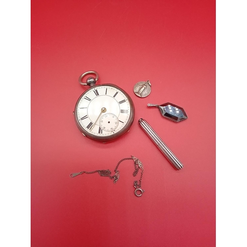 31 - Hallmarked scrap silver items. Pocket watch Chester hallmark