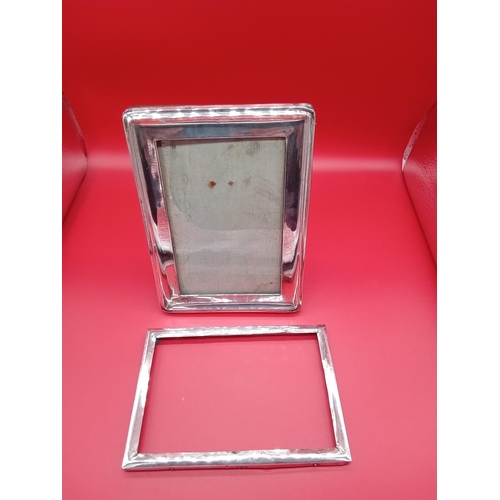 33 - 2 x silver hallmarked picture frames