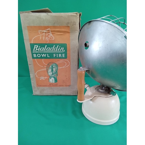 79 - Original vintage Bialaddin Bowl Fire heater with original box