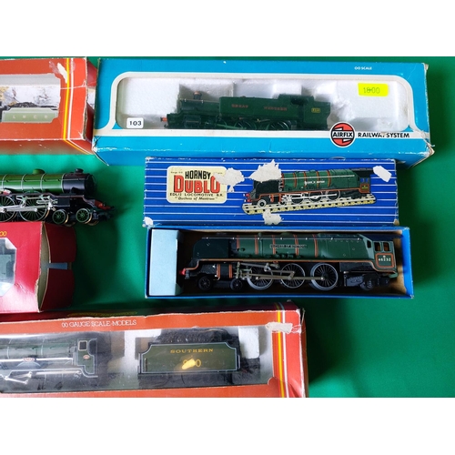 10 - 5 OO gauge engines 4 x Hornby 1 x Airfix. Mint condition