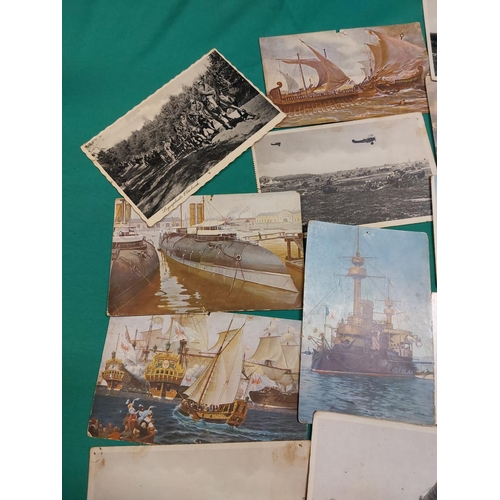 16 - Collection of 19 postcards mostly military WW1 & WW2