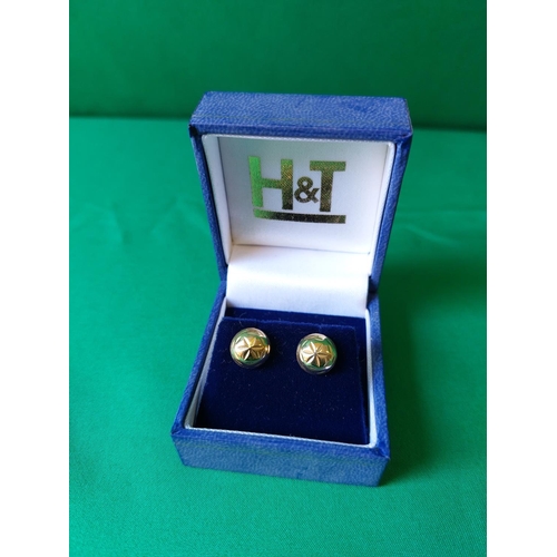 3 - 9ct gold earrings 1.7 grams