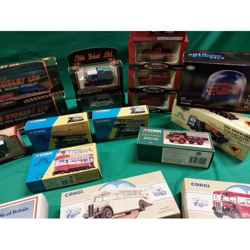 34 - Large collection of Corgi die cast models including limited 50th anniversary of battle of Britian