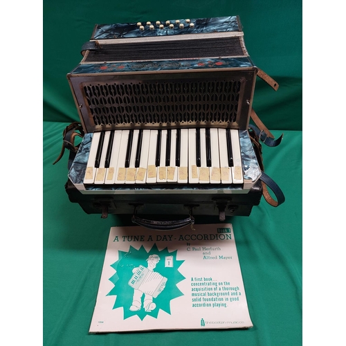 53 - Vintage accordian in case