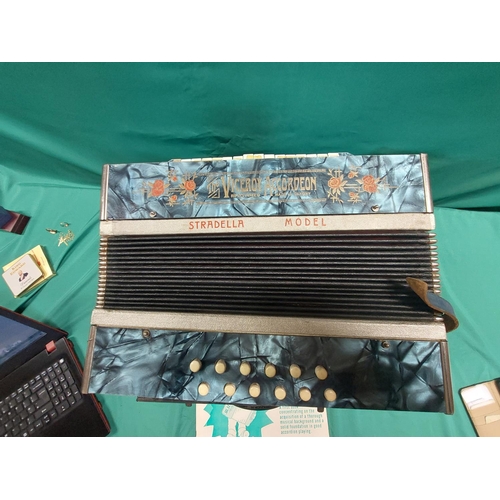 53 - Vintage accordian in case