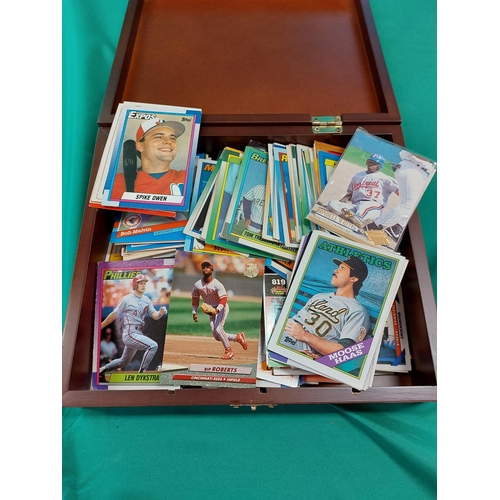 71 - box of vintage baseball playing cards