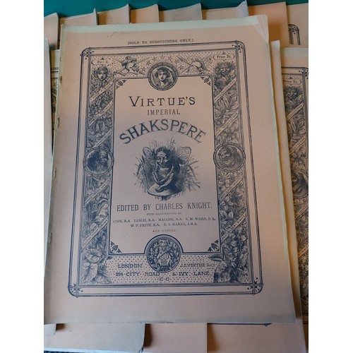 90 - A Rare Collection of late 19th century Virtues Imperial Shakspere magazines edited by Charles Knight... 