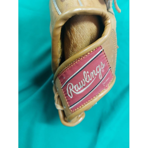 106 - Leather American Baseball glove by Rawlings