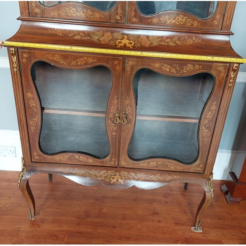 134 - Superb French style display cabinet. Early reproduction.