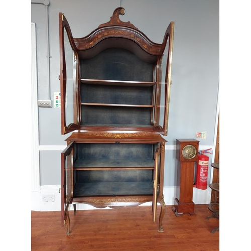 134 - Superb French style display cabinet. Early reproduction.