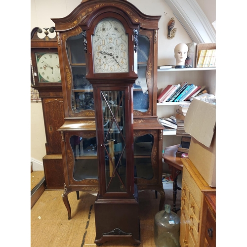 136 - English made Grandfather clock with 8 chime bars.