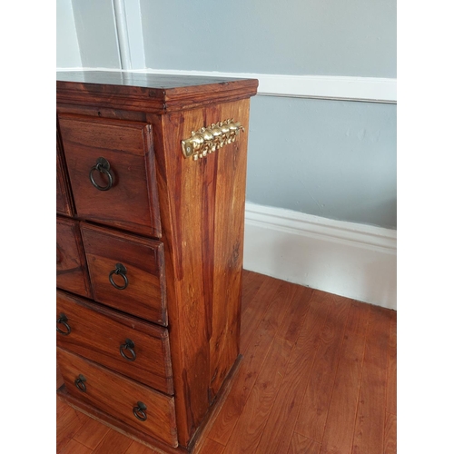 139 - hard wood cabinet with 6 draws