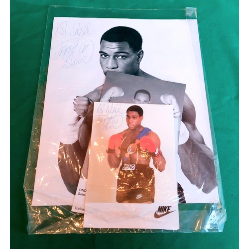 167 - Signed boxing pictures