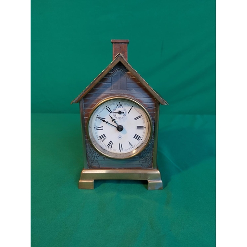 178 - Seth Thomas cabin shaped clock. Chime not working