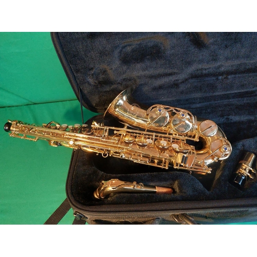 190 - Jupiter Saxophone in case in superb condition.