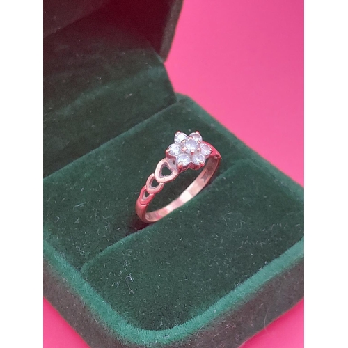 22 - 9ct rose gold ring size P