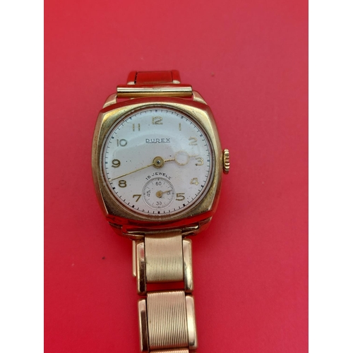 3 - 9ct gold watch 28 grams