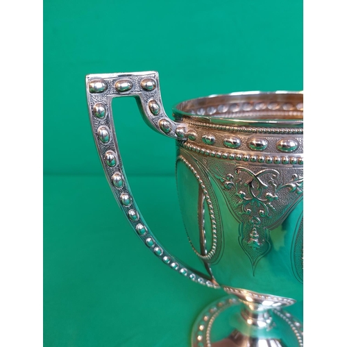 30 - Hallmarked silver Victorian chalice dated 1874 by John Septimus Beresford of London. 500 grams