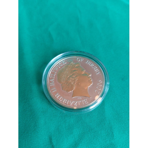 46 - Silver �5 coin 2006 Jersey