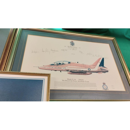 62 - Collection of Red Arrows memorabilia including signed pictures by the pilots