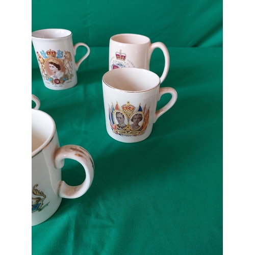 69 - Collection of Royal crested china cups