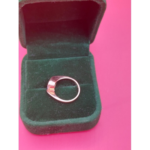 7 - 14ct gold ring size I