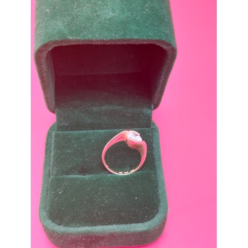 7 - 14ct gold ring size I