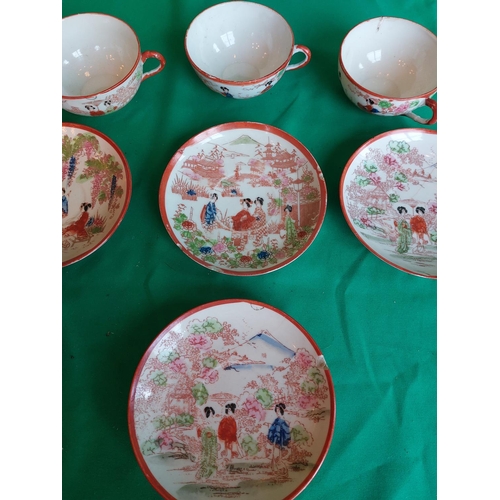 93 - Part Japanese tea set