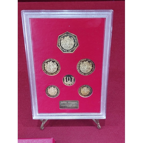 103 - 1973 Royal Wedding Princess Anne gold on silver proof (Pobjoy) limited to 3000 sets