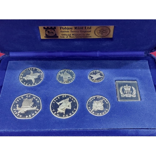 108 - 1977 Isle of Man pobjoy silver proof set