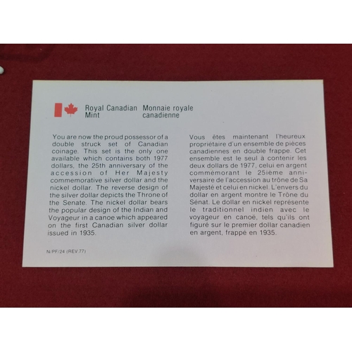 114 - Canada mint Silver Jubilee set 1977 with silver dollar