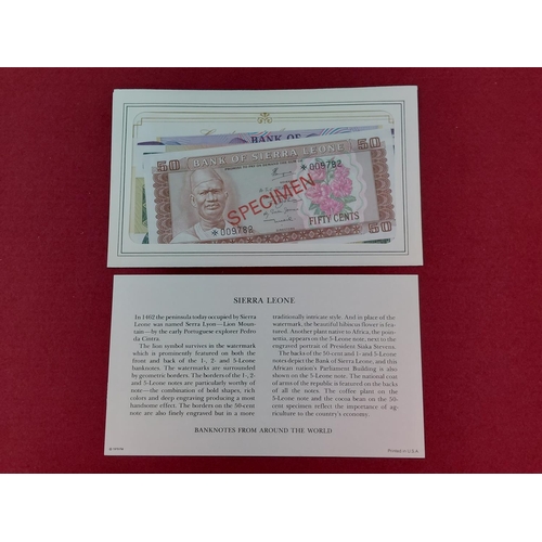 122 - 1978-79 Banknotes From Around The World Specimen Note Complete Set Choice UNC