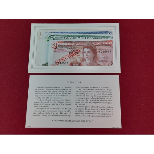 122 - 1978-79 Banknotes From Around The World Specimen Note Complete Set Choice UNC