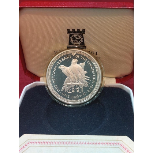 132 - 1978 Isle of Man Coronation crown silver proof limited issued