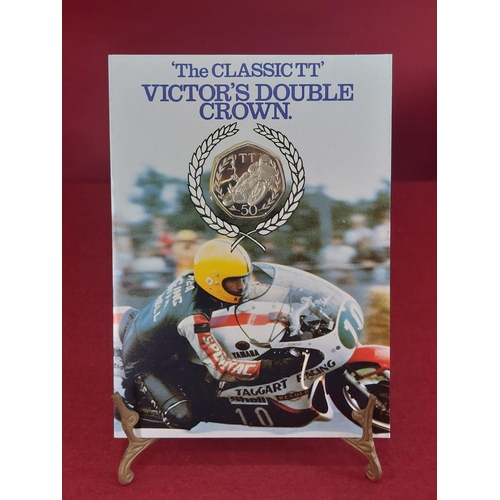 151 - Isle of Man TT double crown 1981. Copper nickel diamond finish