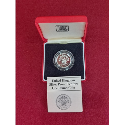 172 - Rare 1986 Northern Ireland £1 silver proof piedfort coin double thickness 15,000 issued