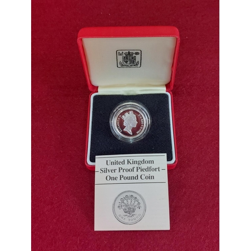 172 - Rare 1986 Northern Ireland £1 silver proof piedfort coin double thickness 15,000 issued