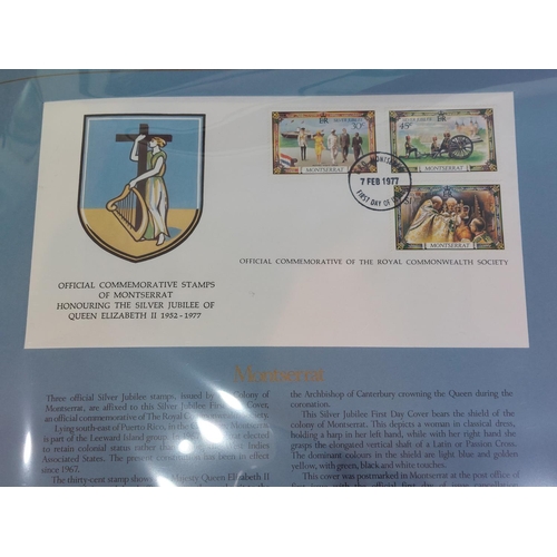 190 - 1977 Official Royal Commonwealth collection silver jubilee First Day Covers. 52 in total