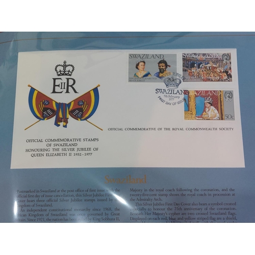 190 - 1977 Official Royal Commonwealth collection silver jubilee First Day Covers. 52 in total