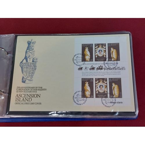 198 - The Queens Beasts Coronation anniversary First Day Covers and 2 22ct gold on silver proof medals, 65... 