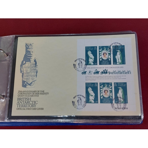 198 - The Queens Beasts Coronation anniversary First Day Covers and 2 22ct gold on silver proof medals, 65... 