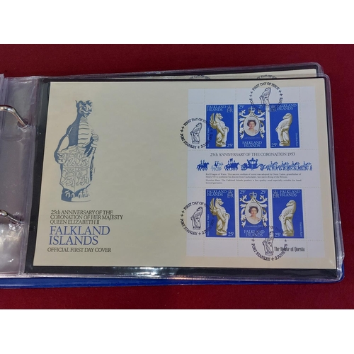 198 - The Queens Beasts Coronation anniversary First Day Covers and 2 22ct gold on silver proof medals, 65... 