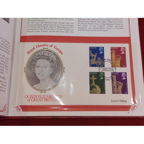 199 - The Royal Houses of Europe First Day Covers by the Summer Collection. 1978 25th Anniversary of Coron... 