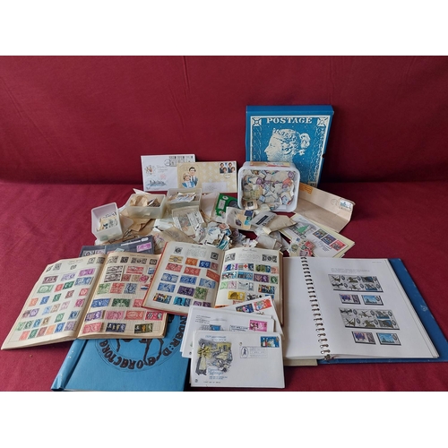 204 - Collection of assorted stamps and albums.