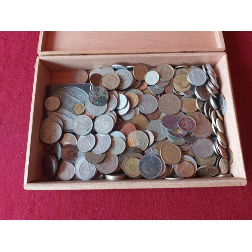 205 - Box of mixed coins.